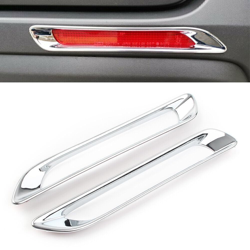 ya 6 8.14 Chrome Rear Fog Light Lamp Cover Trim Decoration Fit for Toyota RAV4 2019 2020 ABS
