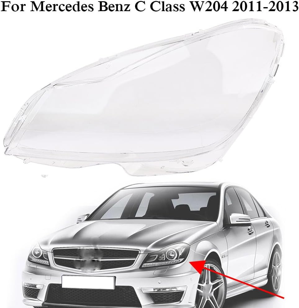 ya 7 8.24 baidi for 2011-13 Mercedes W204 C Class Left Side Headlight Headlamp Lens Cover Clear