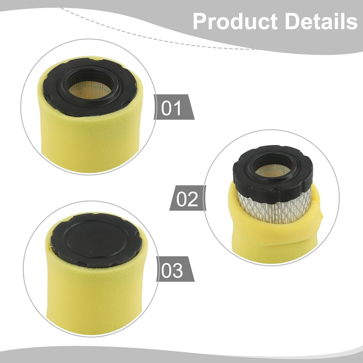 ya 26 10.21 baidi 591583 Air Filter with Pre Filter for 5429K 796032 21B807 21B902 9.0-12.5HP