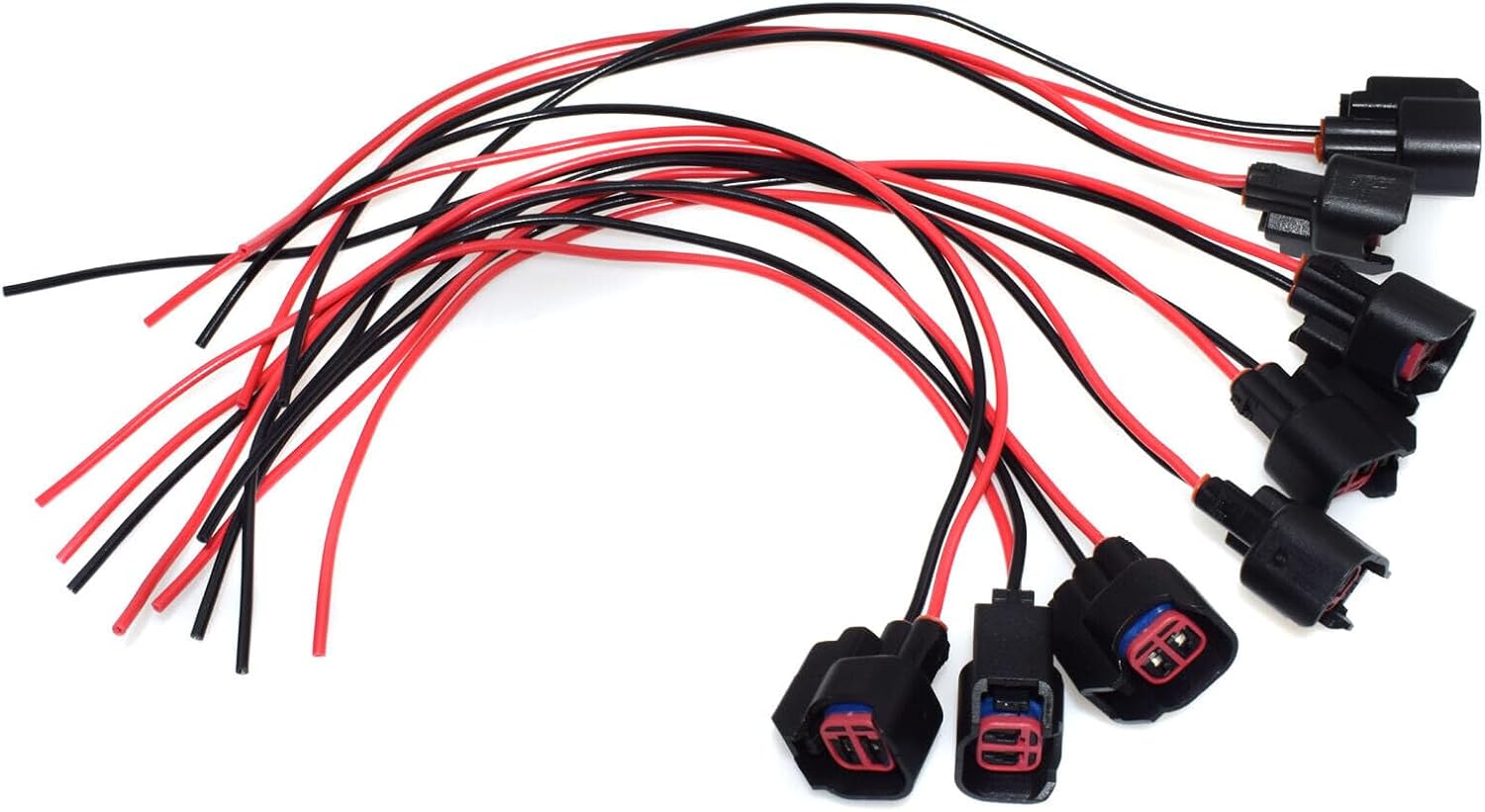 ya 2 8.15 8-piece fuel injector wiring harness connector tail braid S824 S-824 1P1344 WPT-1051 PT2160