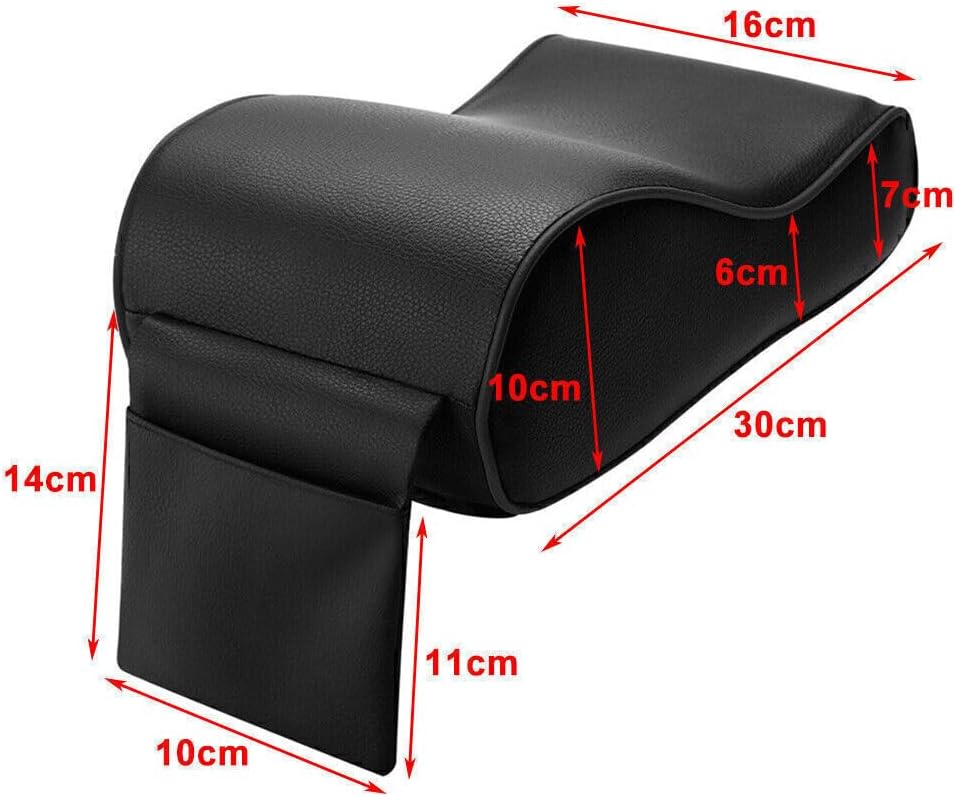 ya 11 9.14 zhengce PU Memory Foam Console Armrest Box Cushion Pad Mat Set for Car SUV Carbon b