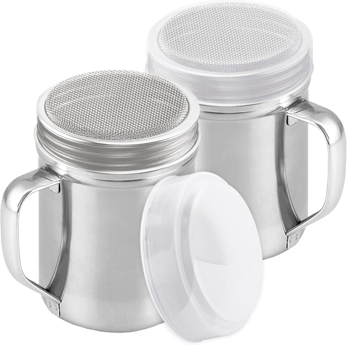 ya 14 9.20 baidi Powdered Sugar Shaker - with Handle - Fine Mesh - 6 oz, Pack of 2-1