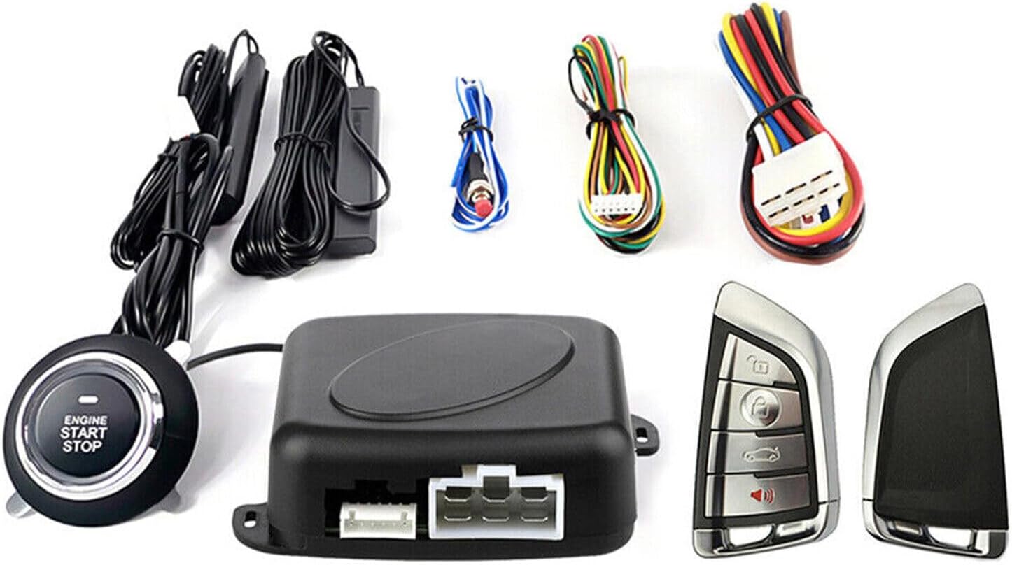 ya 4 8.8 Car keyless Engine Start Alarm System Button Enter app Remote Start Stop 
