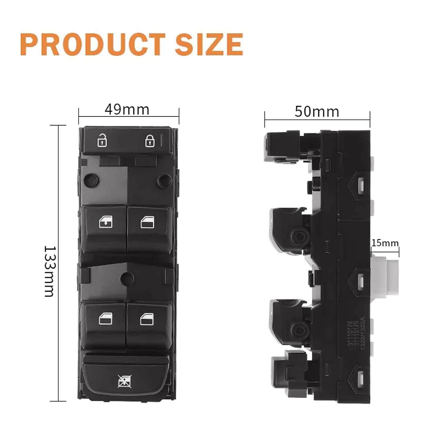 ya 3 8.24 baidi Front Left Main Driver Door Power Window Switch for Kia Forte 2019 2020 2021