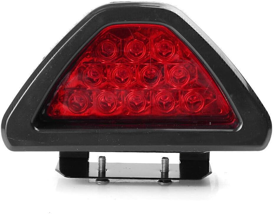 ya 4 8.8 Car Rear Third Red Flashing Light 12-LED F1 Style Rear Tail Light Brake Stop Light 