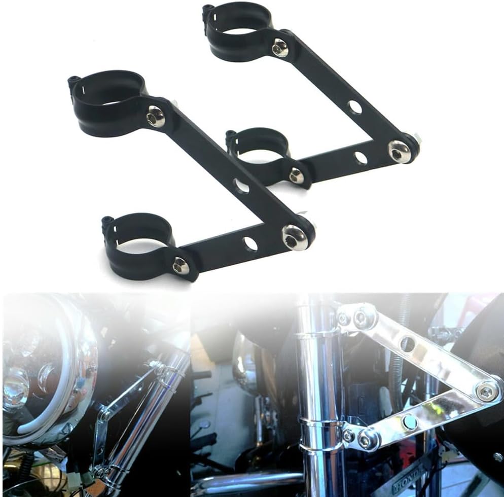 ya 6 8.24 baidi Motorcycle 39mm Black Metal Adjustable Headlight Indicator Mounting Fork Bracket