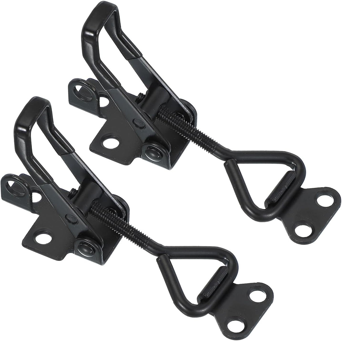 ya 26 10.21 baidi 2 Pcs Toggle Latch Clamp 4001 Carbon Steel with Lock Hole 220Lbs ing, Black-2