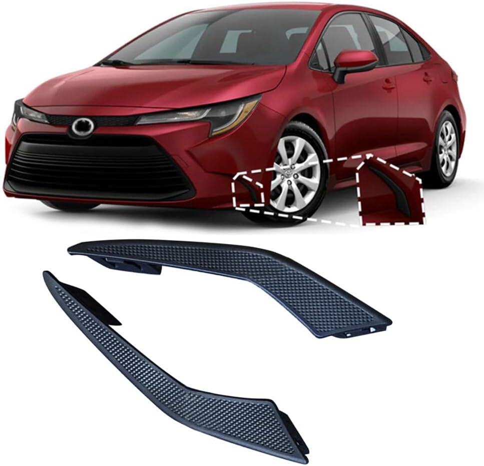 ya 9 10.24 Fit 2020-2022 for Toyota for COROLLA LE XLE Sedan Fog Light Cover Bezels Left Right Pair