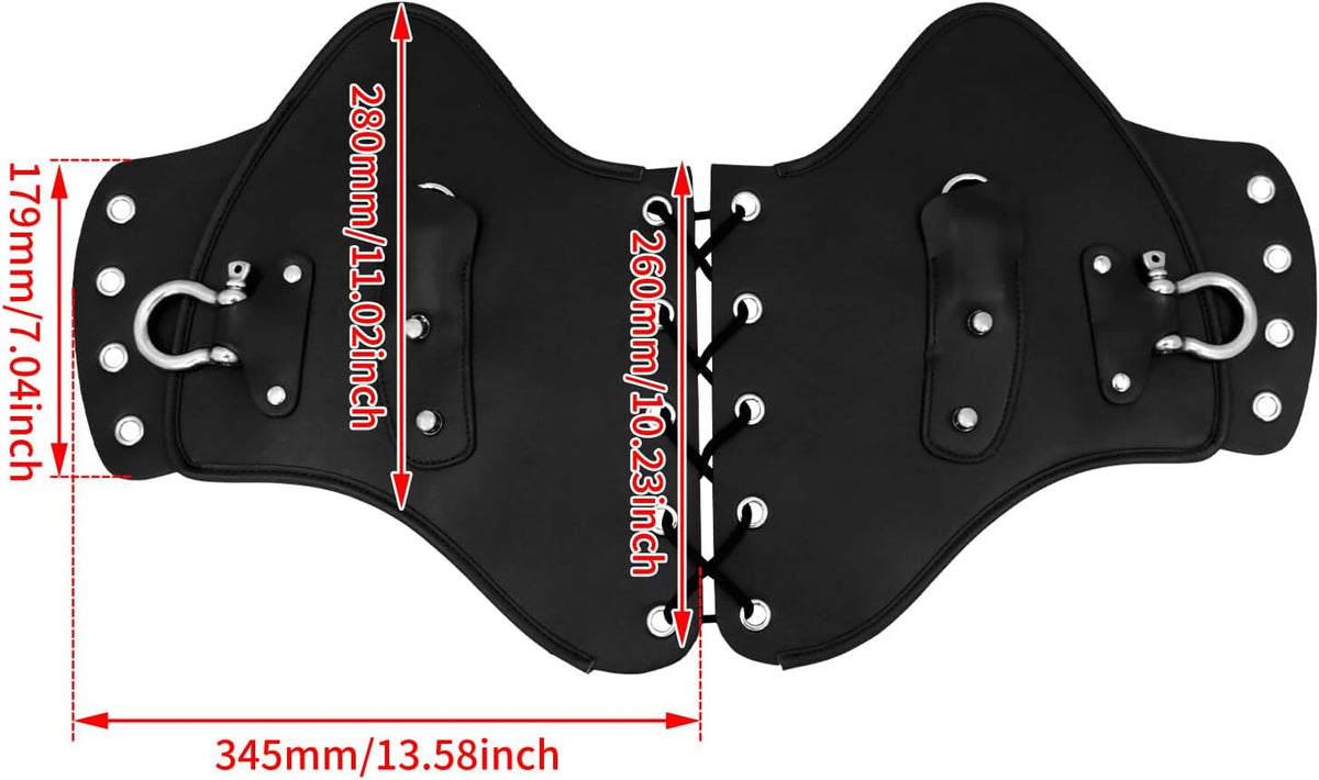 ya 14 9.20 zhengce Black PU Leather Heat Saddle Shield Deflector Fits For Most Universal Motor-1