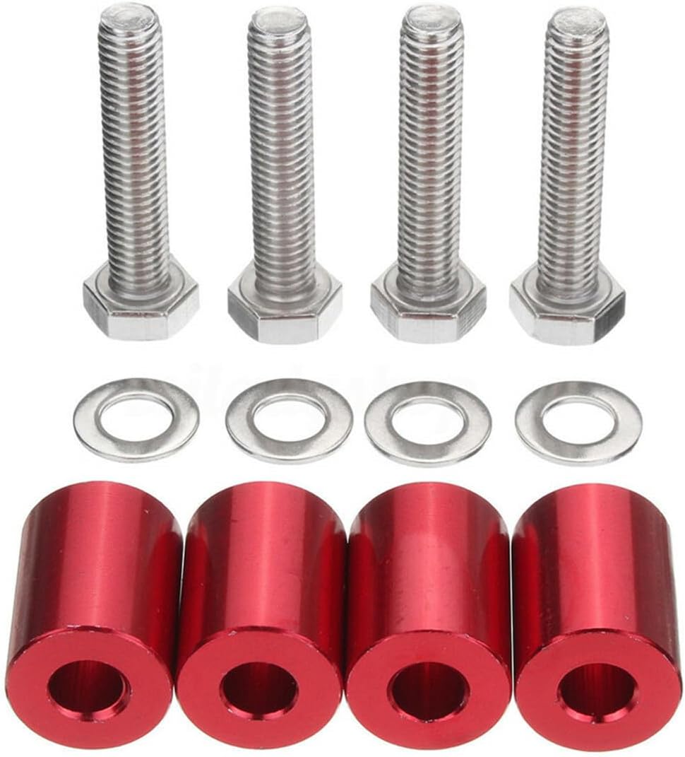 ya 4 8.14 Aluminum Car Hood Vent Spacer Riser Kit For Engine Motor Swap With Mounting Bolt
