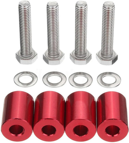 ya 4 8.14 Aluminum Car Hood Vent Spacer Riser Kit For Engine Motor Swap With Mounting Bolt