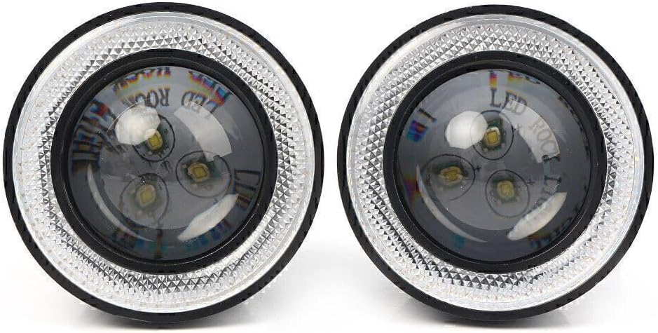 ya 2 8.15 2 LED daytime running fog lights projector, blue angel vision ring light bulb 2.5