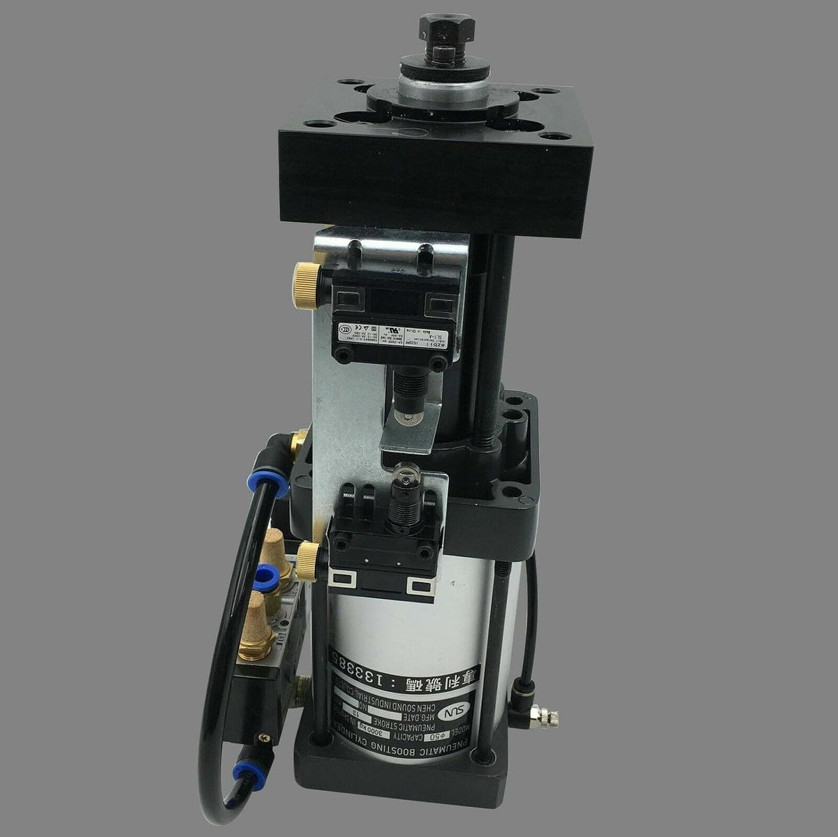 ya 15 10.19 baidi New Pneumatic Air Boosting Pressure Cylinder 13mm15mm for BT40 Spindle-2