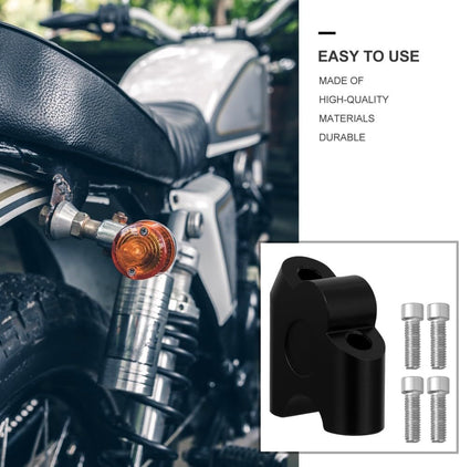 ya 4 8.8.2 1 Set Pivoting Motorcycle Handlebar Riser 22mm Handle Bar Clamp Mount Adapter