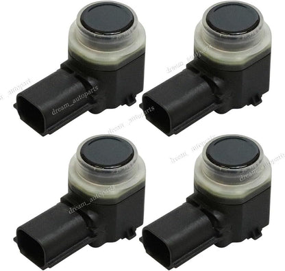 ya 2 8.15 Pack of 4 PDC Parking Sensors Black Fits for Ford F1CT-15K859-AA F1CT15K859AA