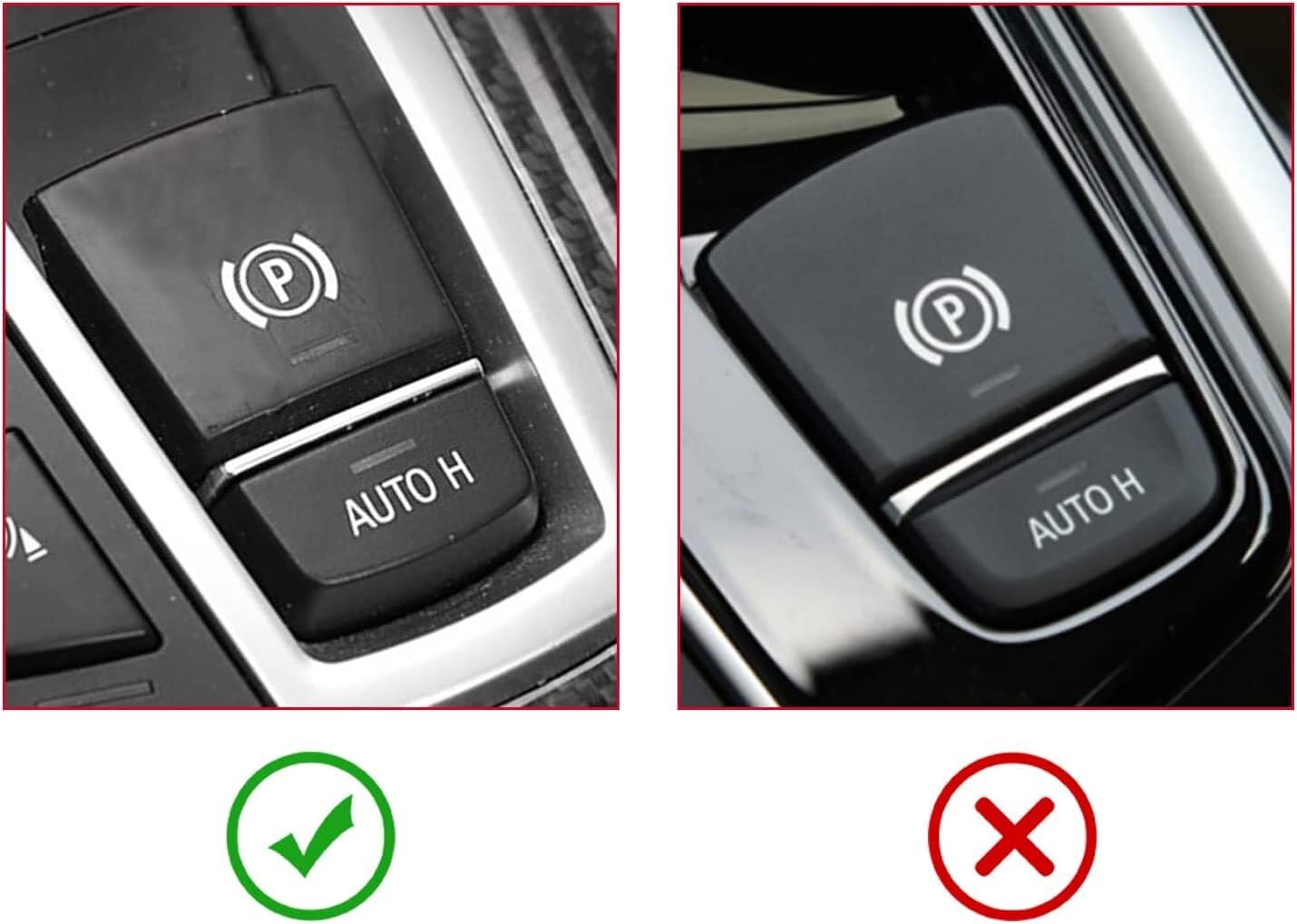 ya 8 8.24 baidi 5pcs Handbrake Gear Shift Panel Side Switch P Button Cover for BMW 5 6 Series X3