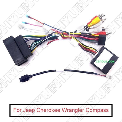 ya 4 8.24 baidi 16 pin Android Cable Strap Canbus Box Suitable for Jeep Cherokee Compass Renegade