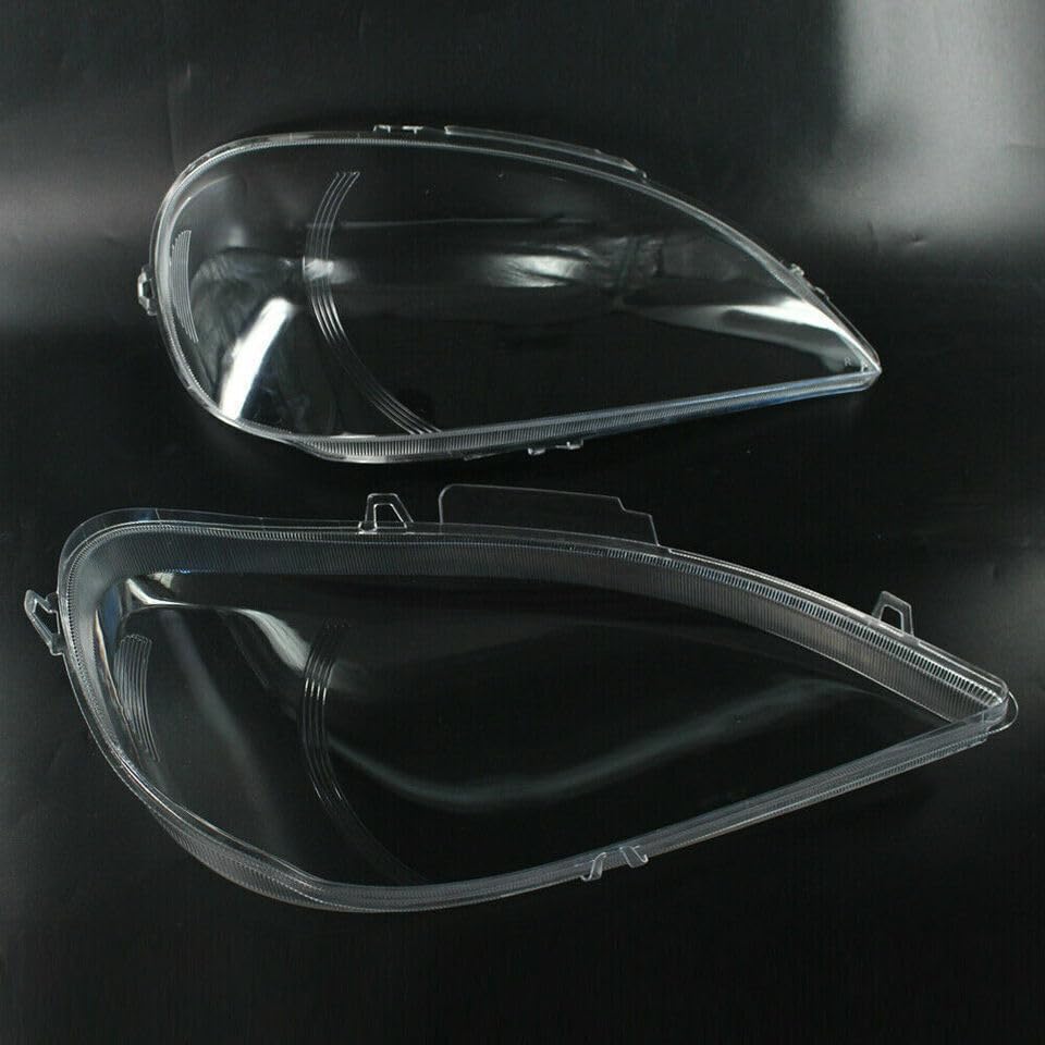 ya 4 8.14 Fit for Mercedes-Benz W163 ML Class 2002-05 1 Pair Headlight Headlamp Lens Cover