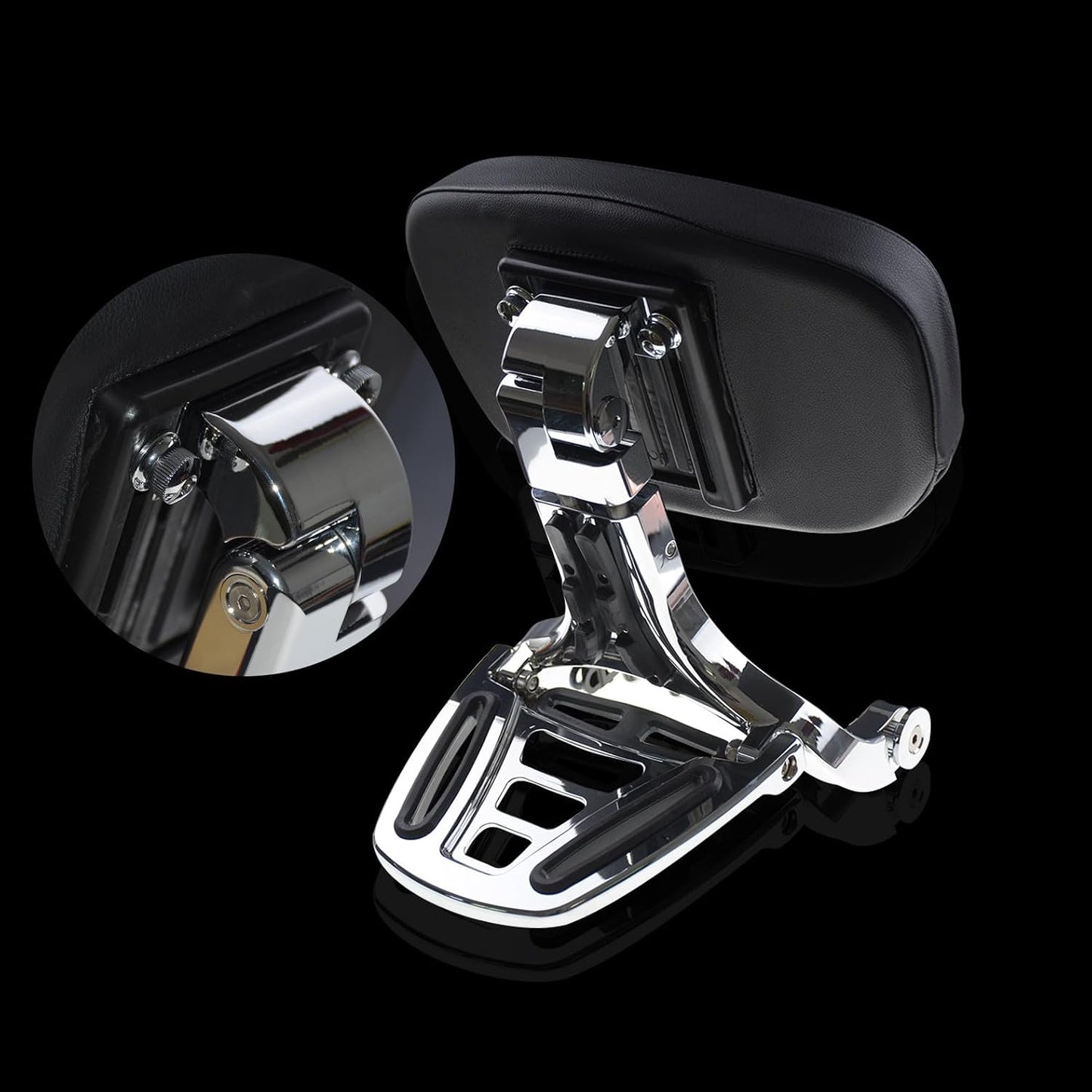 ya 6 8.14 Adjustable Driver & Passenger Backrest Fit for Harley Touring Road King 14-2022