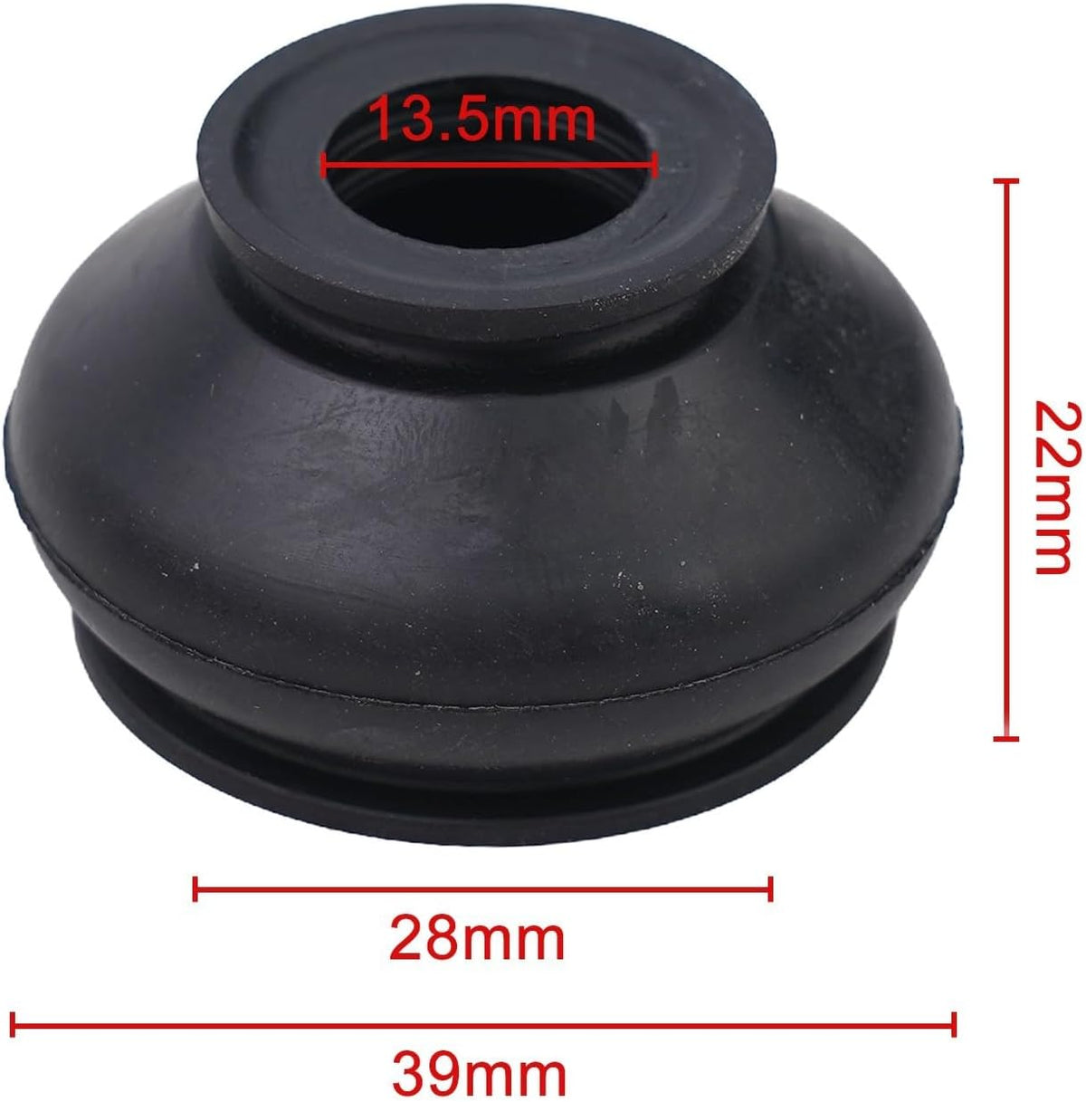 ya 4 8.14 2X Rubber Dust Cover Ball Joint Boots Track Rod End Black