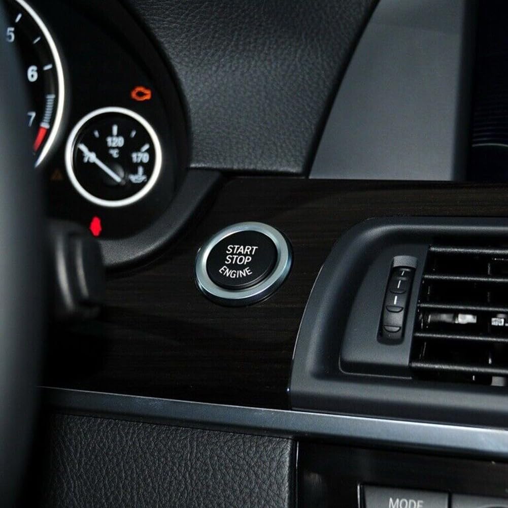 ya 23 10.7 baidi 1* Start Stop Engine Button Switch Cover for for BMW E70 E71 E84 E83 Black New Parts