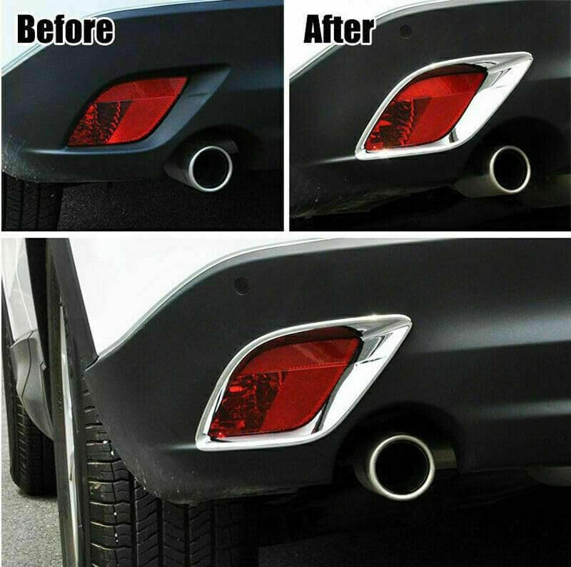 ya 6 8.14 Suitable for Mazda CX-5 CX5 2012-2016 chrome rear fog lamp bumper reflector protective cover f for Ram e