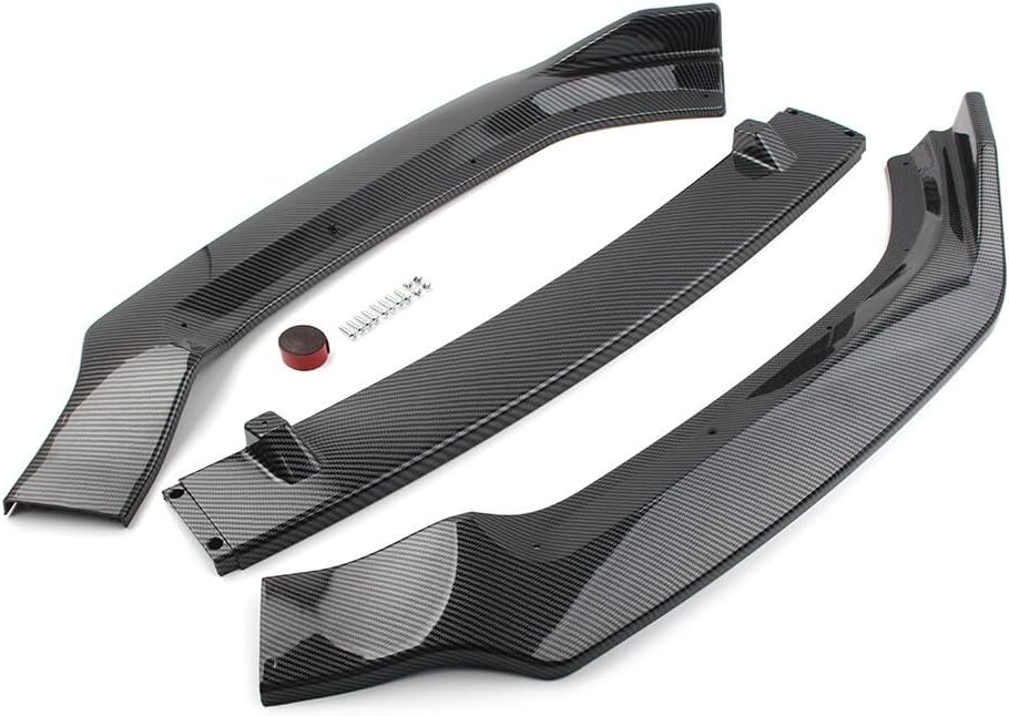 ya 2 8.15 Front Bumper Lips Spoiler Kit Carbon Fiber Fit for Audi A4 2017-2019 Car