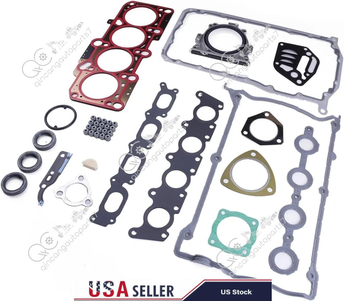 ya 12 10.8 baidi Engine repair kit gasket and oil seal set suitable for VW for Audi for A4 1.8T 058103383K-