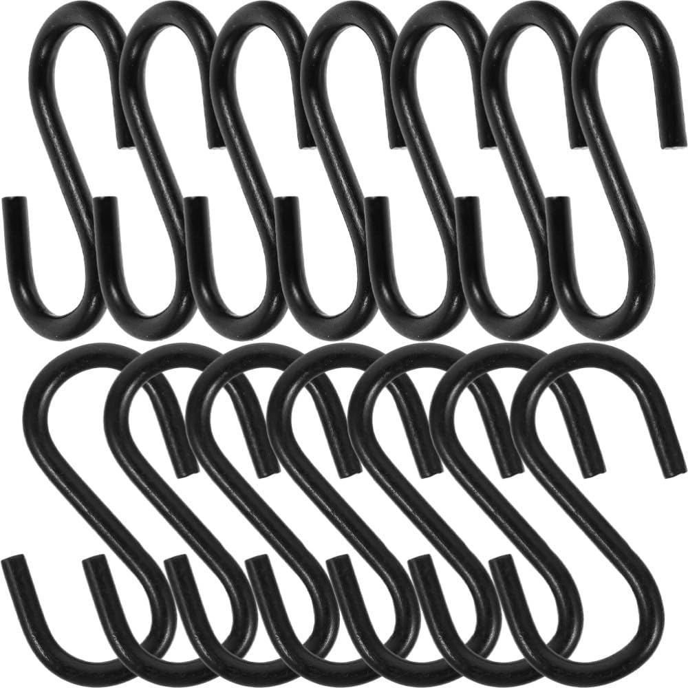 ya 26 10.21 baidi 250 Pcs Hook S-Hook Heavy Duty Iron Hanger Hooks to Closet