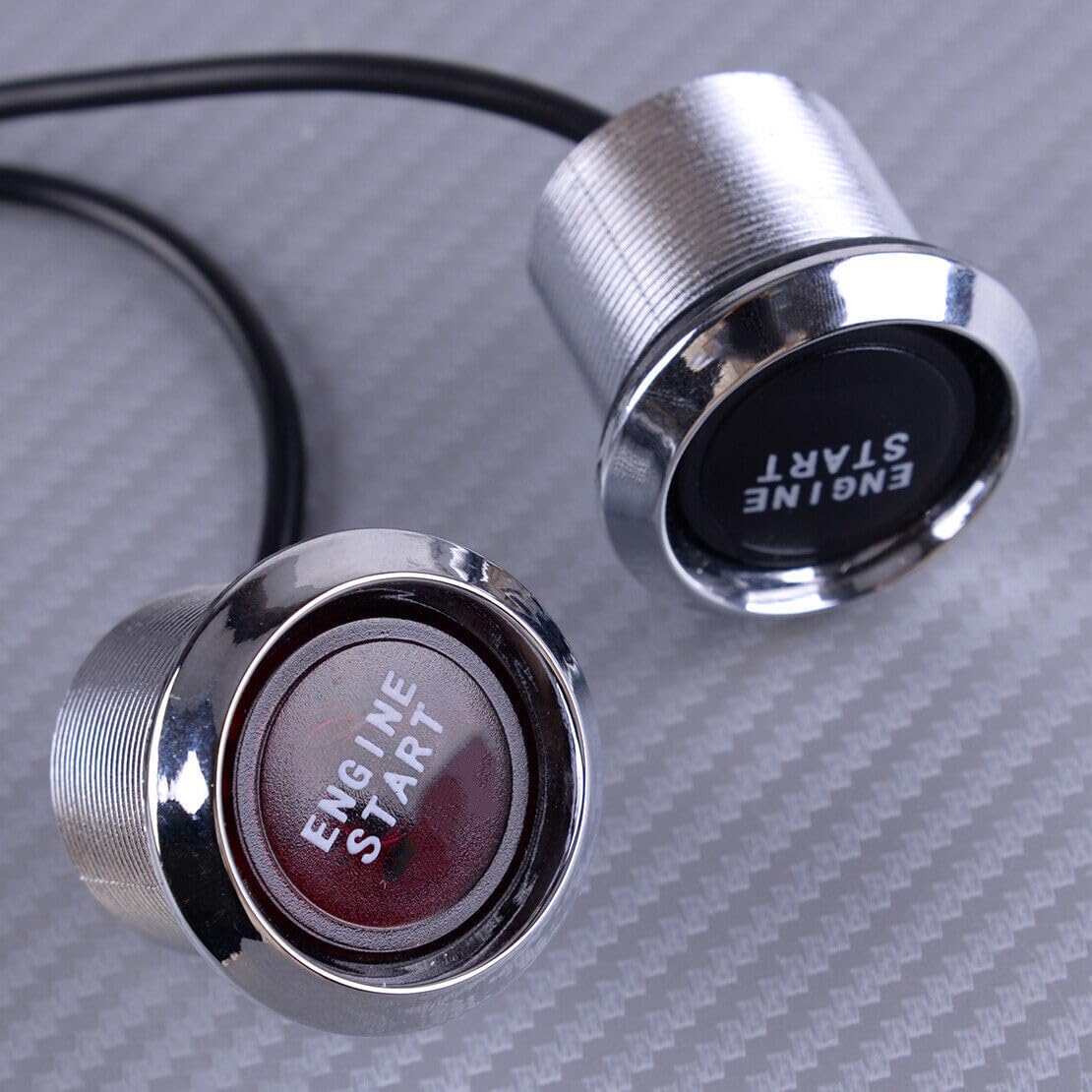 ya 8 8.24 baidi Engine Start LED Keyless Push Button Switch Ignition Start Kit Universal 