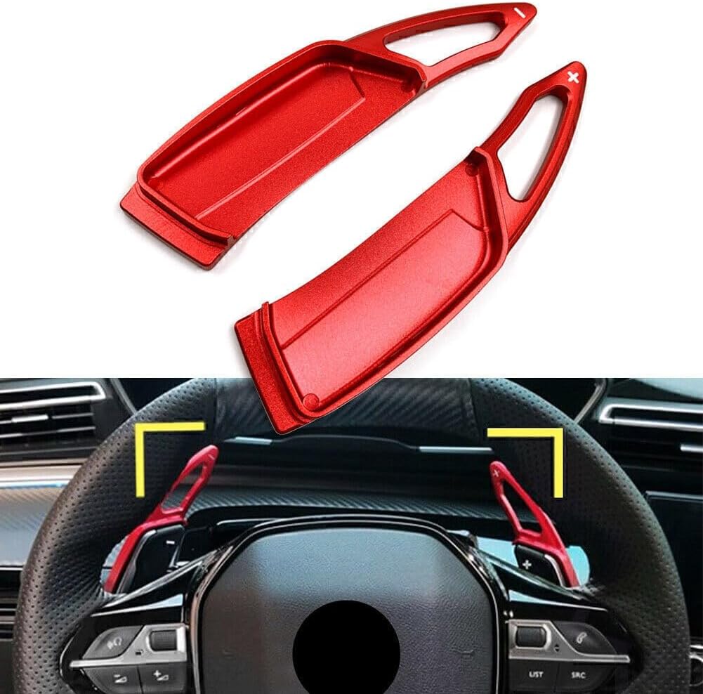 ya 10 9.16 zhengce Aluminum Steering Wheel Paddle Shifter for Peugeot 3008 5008 GT 2017-2022 R