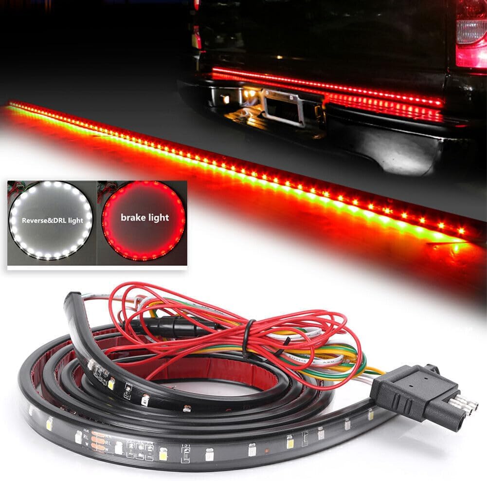 ya 7 8.24 baidi 60 Truck Tailgate LED Light Brake Turn Signal Stop Tail Strip Lamp for Jeep s US