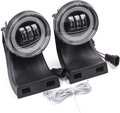 ya 10 9.16 zhengce Halo Ring DRL White LED Fog Light for 1994-2002 for Dodge for Ram 1500 2500