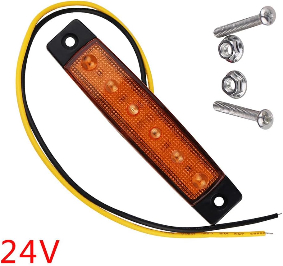 ya 2 8.15 Fits For Buses/Trucks/Trailers/Lorries 10X 24V Side Marker Lamp Indicator Light