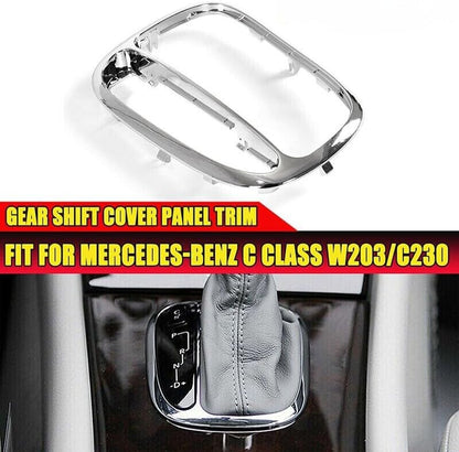 ya 2 8.15 Chrome Gear Shift Cover Panel Trim for Mercedes-Benz C Class W203 C230 C240 C320