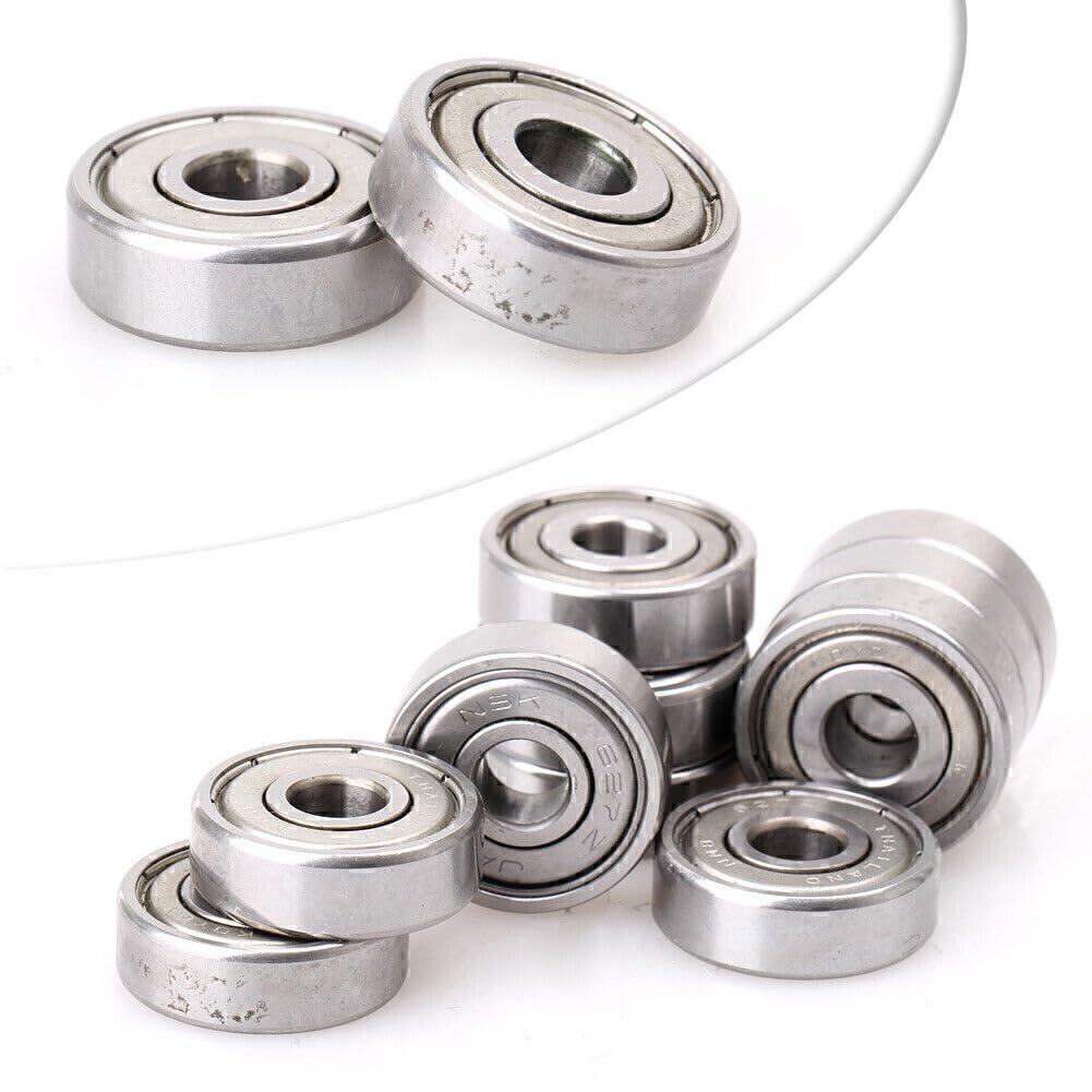 ya 16 10.20 baidi 10x 7x22x7mm Steel for Mini ature Deep Groove Ball Roller Bearings Fit 627ZZ