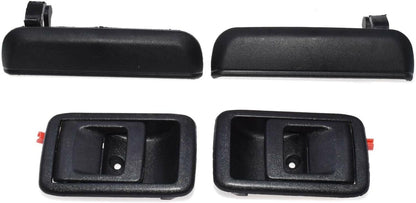 ya 9 10.24 4-Pack Exterior Interior Rear Left and Right Door Handle Set for 95-98 for