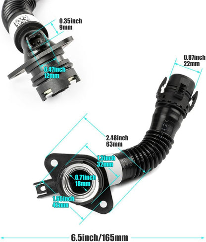 ya 10 9.16 baidi Crankcase ventilation hose valve cover 11127584128 for BMW E82 E88 F10 F12 F13-