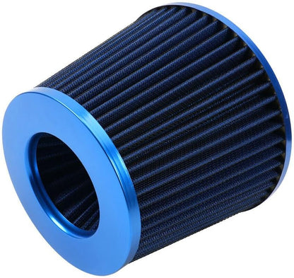 ya 13 9.15 baidi 3 76mm Inlet Car Truck Cold Air Intake Cone Replacement Dry Air Filter Blue