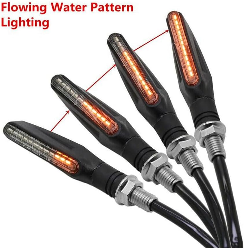 ya 13 9.15 baidi Pair 12V 12LED Amber Motorcycle Bike Bendable Turn Signal Light Indicator Lamps