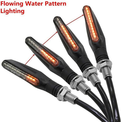 ya 13 9.15 baidi Pair 12V 12LED Amber Motorcycle Bike Bendable Turn Signal Light Indicator Lamps