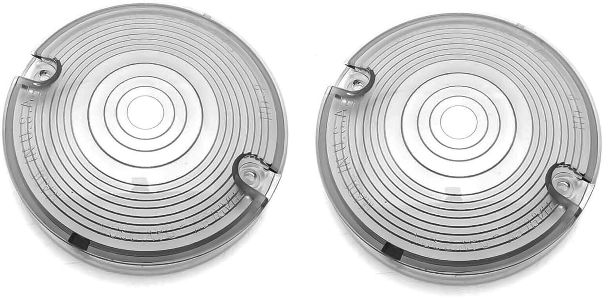 ya 2 8.15 2x Turn Signal Light Smoked Flat Cover for Harley-Davidson Road Electra Glides
