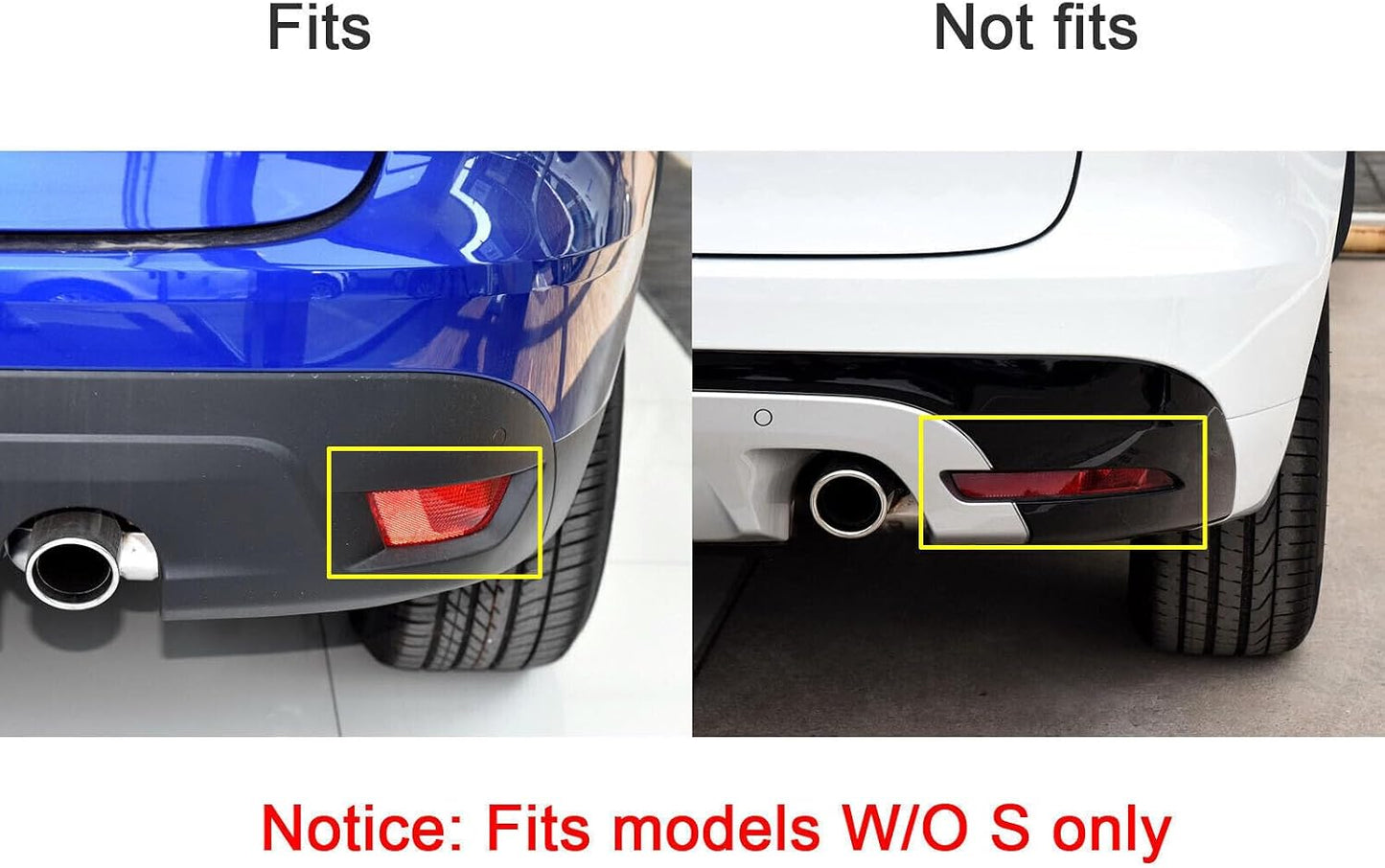 ya 7 8.24 baidi Rear Bumper Right Side Fog Light Reflector Lamp Fit for Jaguar F-Pace 2017-2019