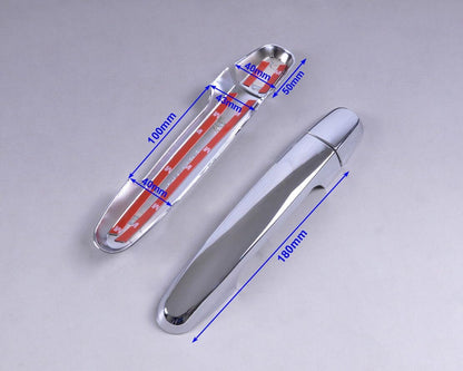 ya 2 8.24 baidi Triple Chrome Door Handle Cover Trim with Bowl Fits for Toyota 5 Door RAV4 2006+