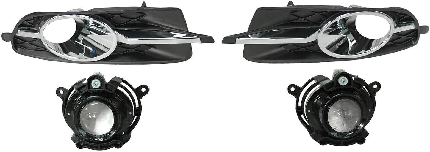 ya 2 8.15 A pair of front bumper fog light components with covers suitable for Buick LaCrosse 2010-2013