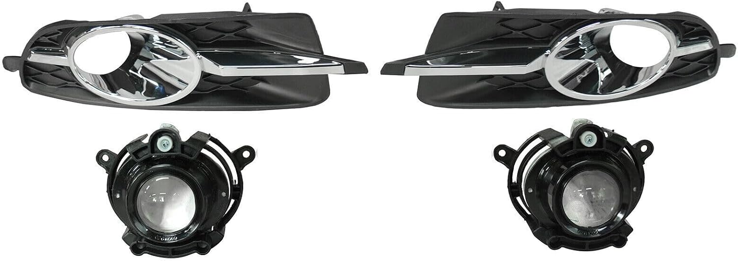 ya 2 8.15 A pair of front bumper fog light components with covers suitable for Buick LaCrosse 2010-2013