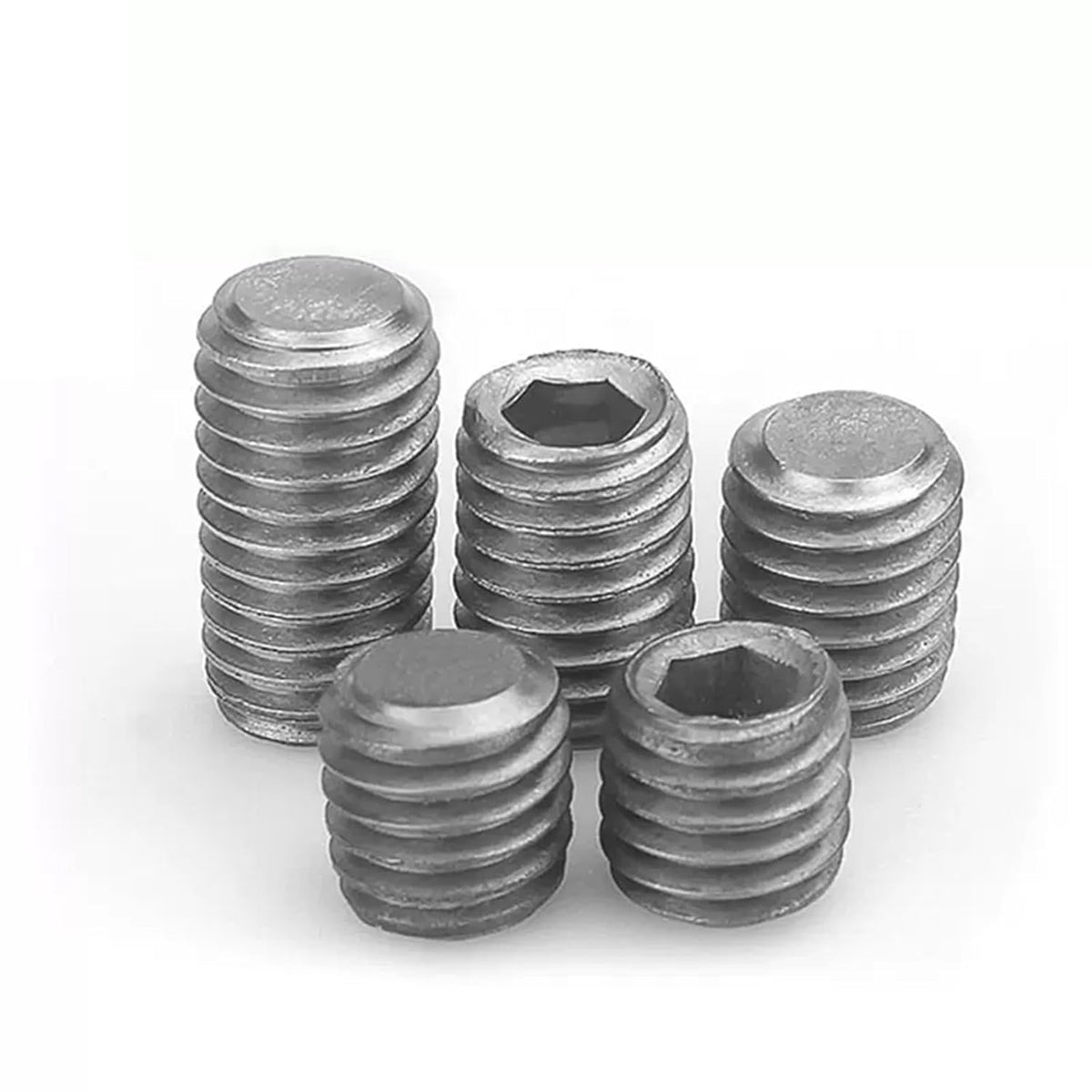 ya 16 10.20 baidi Titanium GR2 Hex Socket Set Screw Cup Point Grub Screws M1.6 M2 M2.5 M3 M4 M5 M6-2