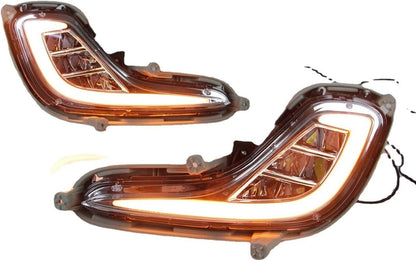ya 3 8.24 baidi One pair of LED daytime running lights driving turn signals fog lights for Hyundai Accent 10-15