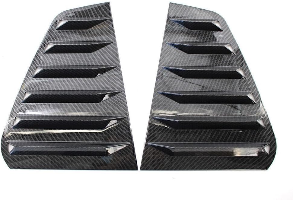 ya 4 8.14 Rear Triangular Window Louvers Scoop Fit for VW for Golf 7 Carbon Fiber Style