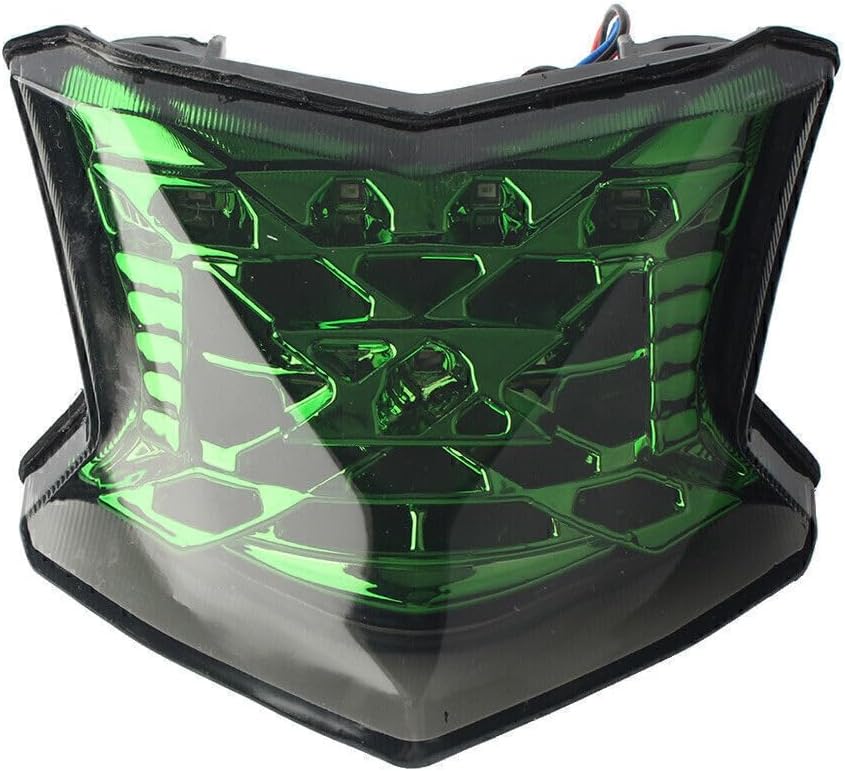 ya 4 8.8.2 Turn Signal Rear Brake Lamp Tail LED Light For for Kawasaki Z900 Z650 650 Green